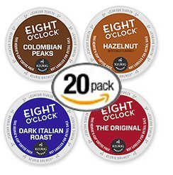 20-count-K-cup-for-Keurig-Brewers-Coffee-Flavored-Variety-Pack-Featuring-8-oclock-Original-Hazelnut-Colombian-and-Italian-Coffee-Coffee-Cups-0