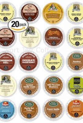 20-count-K-cup-for-Keurig-Brewers-Flavored-Coffee-Variety-Pack-20-Different-Flavors-Featuring-Van-Houtte-Kahlua-Green-Mountain-and-Gloria-Jeans-Cups-0