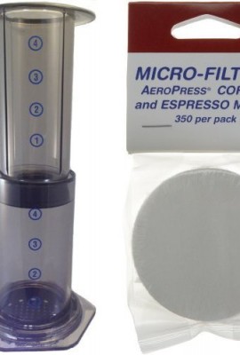 Aerobie-AeroPress-Coffee-and-Espresso-Maker-and-700-Micro-filters-Bundle-0