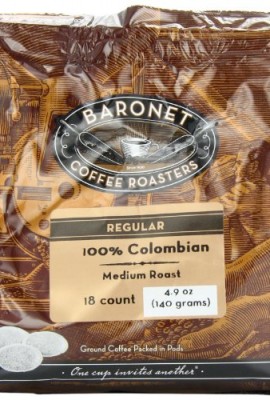 Baronet-Coffee-100-Colombian-Medium-Roast-140-g-18-Count-Coffee-Pods-Pack-of-3-0