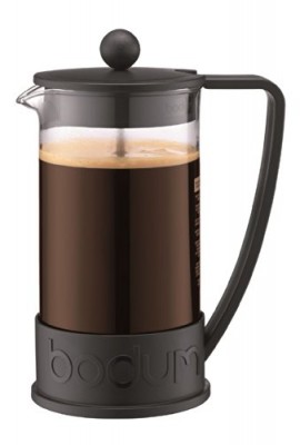 Bodum-Brazil-French-Press-8-Cup-Coffee-Maker-Cafetiere-1L-34oz-Black-0