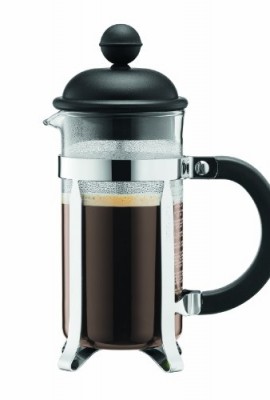 Bodum-Caffettiera-French-Press-Coffee-Maker-Black-Plastic-Lid-and-Stainless-Steel-Frame-3-Cup-12-Ounce-0