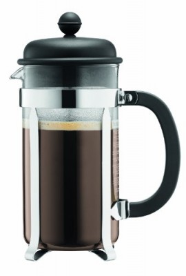 Bodum-Caffettiera-French-Press-Coffee-Maker-Black-Plastic-Lid-and-Stainless-Steel-Frame-8-Cup-34-Ounce-0