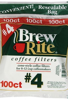 Brew-Rite-4-Cone-Coffee-Filters-White-Paper-100-Count-Bags-Pack-of-8-0