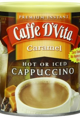 Caffe-DVita-Caramel-Instant-Cappuccino-16-Ounce-Canisters-Pack-of-6-0