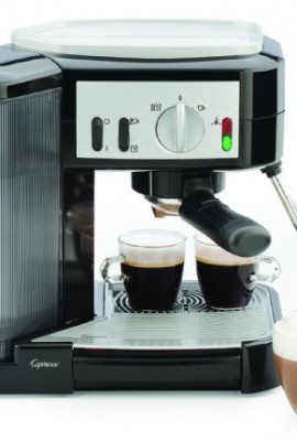 Capresso-1050-Watt-Pump-Espresso-and-Cappuccino-Machine-BlackSilver-0