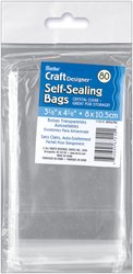 Darice-1115-13-80-Pack-Plastic-Acid-Free-Self-Sealing-Bags-3-18-by-4-18-Inch-Clear-0