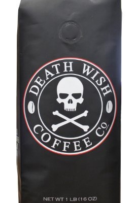 Death-Wish-Coffee-The-Worlds-Strongest-Ground-Coffee-Beans-Fair-Trade-and-Organic-16-Ounce-Bag-0
