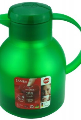 Emsa-by-Frieling-34-Fluid-oz-Samba-Quick-Press-Translucent-Carafe-Green-0