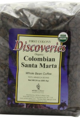 First-Colony-Organic-Whole-Bean-Coffee-Colombian-Santa-Marta-24-Ounce-0