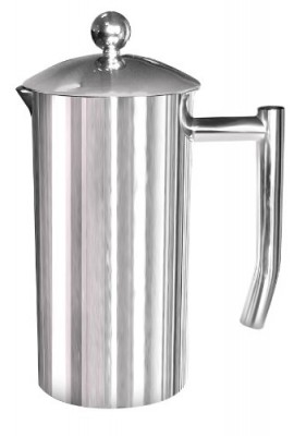 Francois-et-Mimi-Single-Wall-French-Coffee-Press-12-Ounce-Stainless-Steel-0