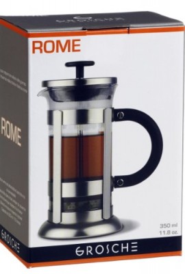 GROSCHE-ROME-French-Press-Coffee-and-Tea-maker-350-ml-3-cup-one-coffee-mug-size-0