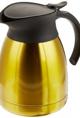 Genuine-Joe-Classic-Vaccum-Insulated-Carafe-with-Flip-top-Lid-12L-Capacity-Stainless-SteelGold-0