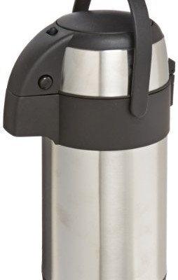 Genuine-Joe-GJO11960-Stainless-Steel-High-Capacity-Vacuum-Airpot-with-Removable-Lid-25L-Capacity-0