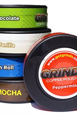 Grinds-Coffee-Pouches-w-2-NEW-FLAVORS-Sampler-5-Cans-0