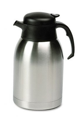 Hormel-SVC190-Stainless-Steel-Lined-Vacuum-Carafe-19-Liter-Satin-FinishBlack-Trim-0