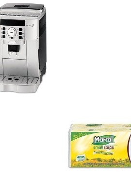 KITDLOECAM22110SBMRC6506-Value-Kit-Delonghi-Super-Automatic-Espresso-and-Cappuccino-Maker-DLOECAM22110SB-and-Marcal-100-Premium-Recycled-Luncheon-Napkins-MRC6506-0