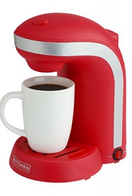 Kitchen-Selectives-Single-Drip-Coffee-Maker-with-Mug-Red-Color-Play-0