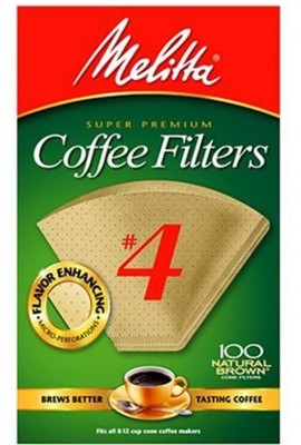 Melitta-Cone-Coffee-Filters-Natural-Brown-4-100-count-0