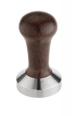 Motta-8140M-Professional-Flat-Base-Coffee-Tamper-53mm-Brown-Handle-0