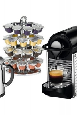 Nespresso-C60-Pixie-Chrome-Automatic-Espresso-Machine-with-Bonus-Aeroccino-Plus-Milk-Frother-and-40-Capsule-Carousel-Chrome-0