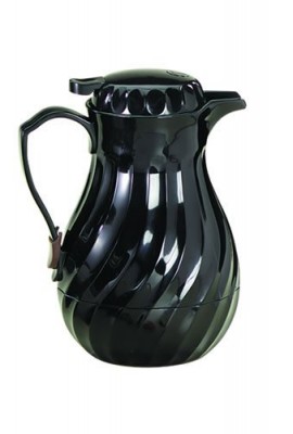Tablecraft-272-Plastic-Swirl-Decanter-with-Thumb-Press-Black-20-Ounce-0