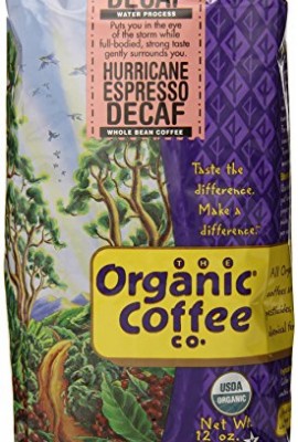 The-Organic-Coffee-Co-Whole-Bean-Decaf-Hurricane-Espresso-12-Ounce-0