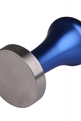 Vktech-Blue-and-Silver-Stainless-Steel-Coffee-Tamper-Machine-Espresso-Press-Flat-Base-51mm-Base-Diameter-0-0