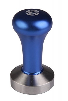 Vktech-Blue-and-Silver-Stainless-Steel-Coffee-Tamper-Machine-Espresso-Press-Flat-Base-51mm-Base-Diameter-0