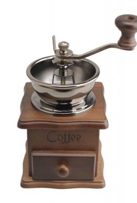 Vktech-Mini-Manual-Coffee-Mill-Wood-Stand-Metal-Bowl-Antique-Hand-Coffee-Bean-Grinder-0