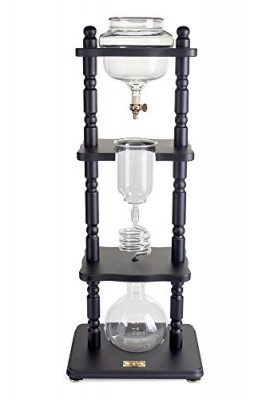 Yama-Glass-25-Cup-Cold-Drip-Maker-Straight-Black-Wood-Frame-0