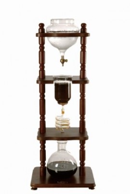 Yama-Glass-6-8-Cup-Cold-Drip-Maker-Curved-Brown-Wood-Frame-0