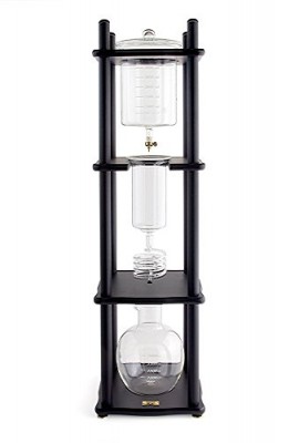 Yama-Glass-6-8-Cup-Cold-Drip-Maker-Straight-Black-Wood-0