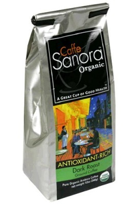 Caffe-Sanora-Organic-Antioxidant-Rich-Dark-Roast-Med-Grind-Ground-Coffee-12-Ounce-Bags-Pack-of-2-0